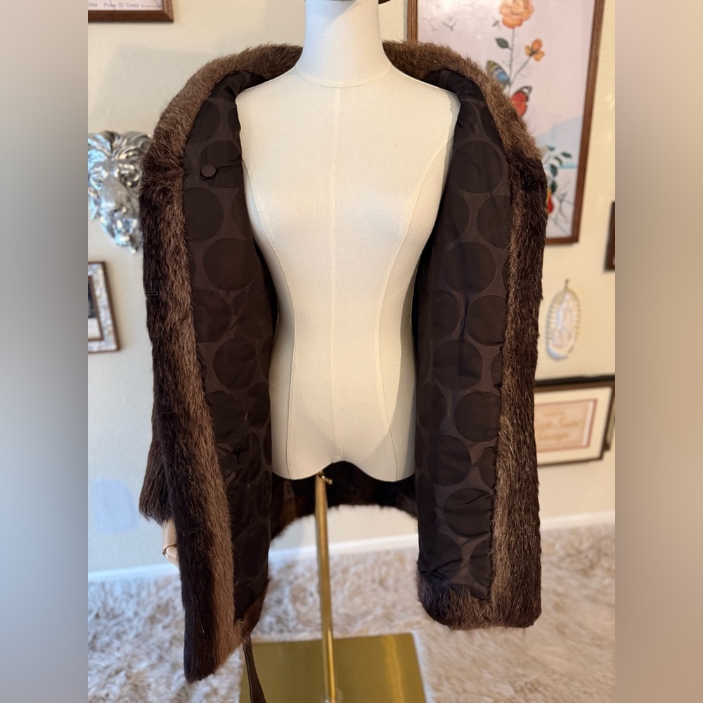 Vintage Fendi *Inspired* Genuine Fur Coat (Small/Medium) - Picture 12 of 16